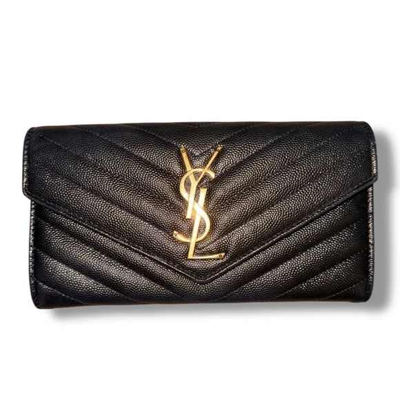 Saint Laurent Monogram Leather Wallet – With Chain Conversion Set (Preloved) - Picture 2 of 13